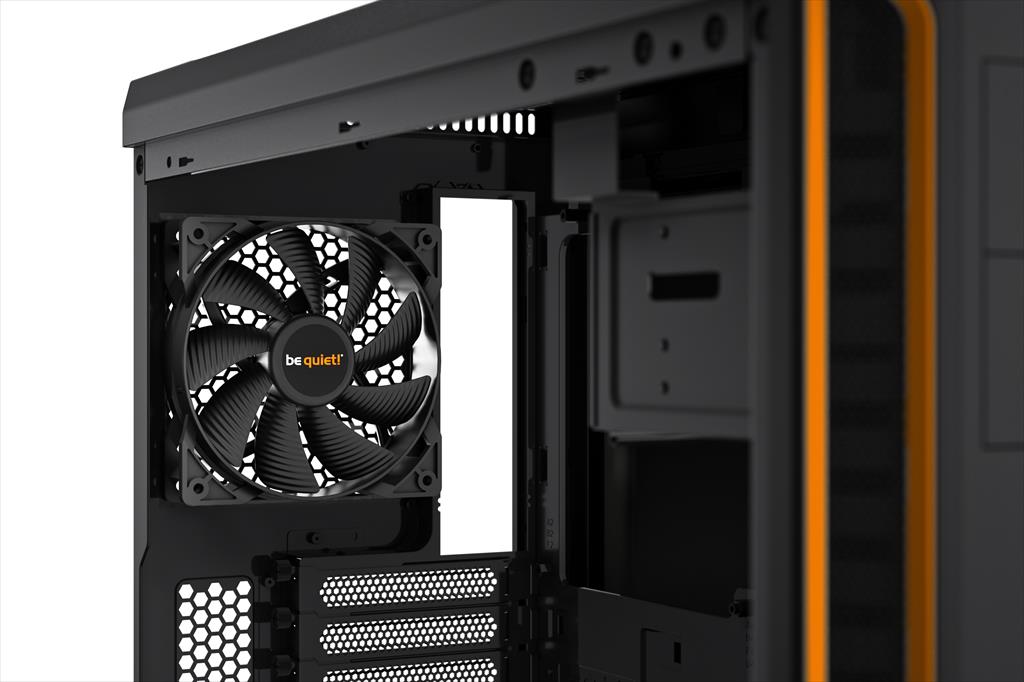 CASE BE QUIET! ATX Mid-Tower Pure Base 600, 1x140mm Pure Wings 2,1x120mm Pure Wings 2, Extra insulation mats, w/ WINDOW, w/ OD DVD slot, Orange BGW20