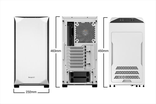 CASE BE QUIET! ATX Mid-Tower Pure Base 500, 2x140mm Pure Wings 2, Extra thick insulation mats, White BG035