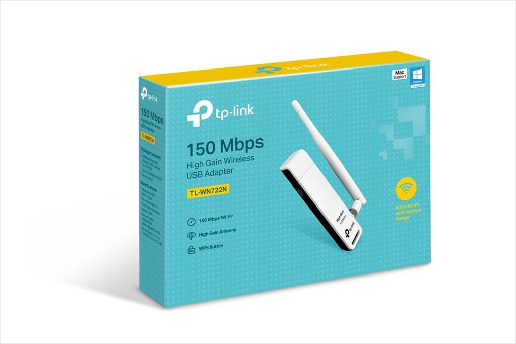 NET LAN WIRELESS USB 150N 4dBi detachable antenna TP-LINK, TL-WN722N