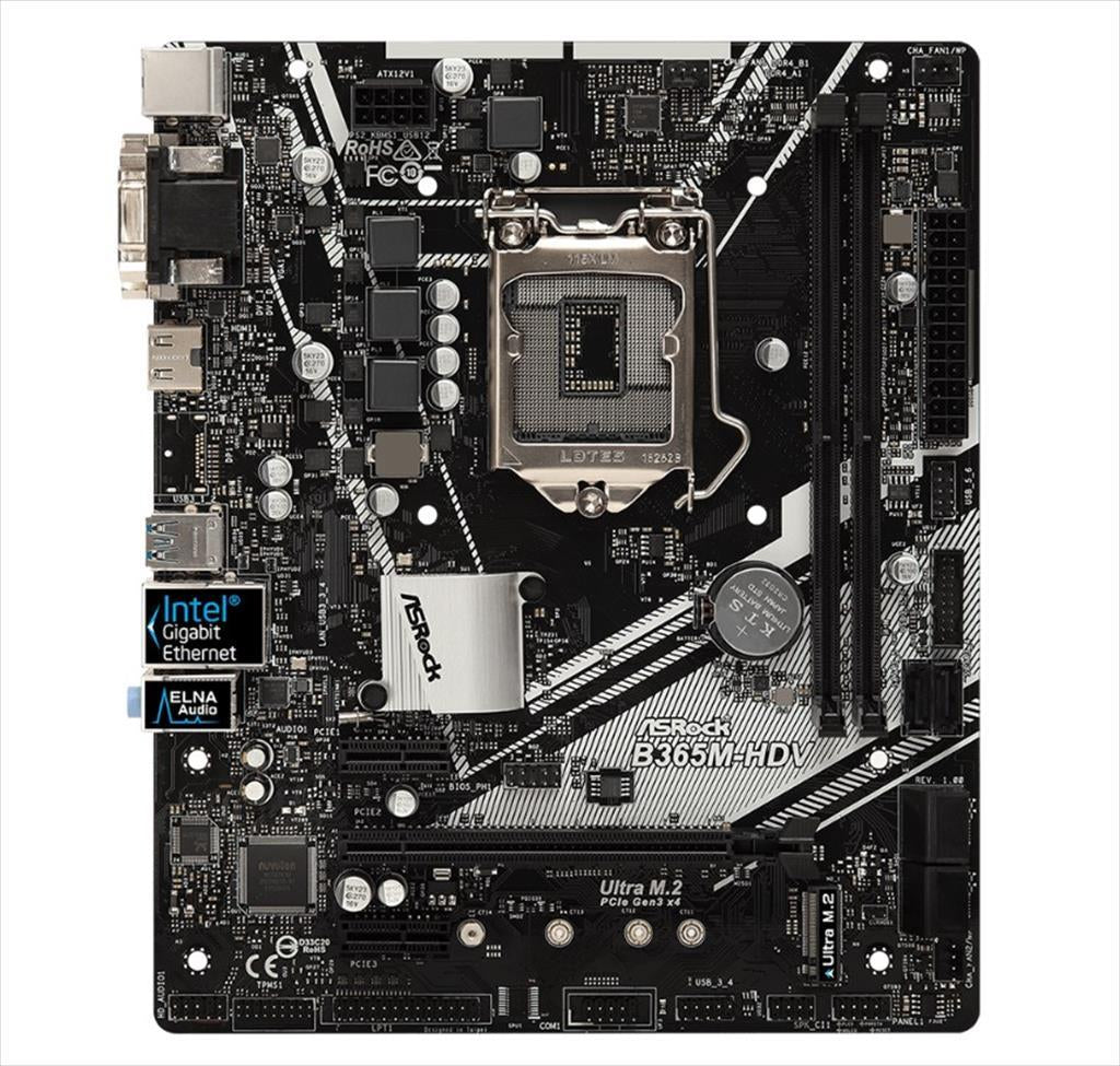 MB 1151 B365M-HDV ASROCK 2xDDR4 2666Mhz, VGA, DVI-D, HDMI, 1xPCIex16, 1xPCIex1, 1xM.2, 6xSATAIII, 6xUSB3.1, 2xUSB 2.0, 7.1 CH HD Audio 90-MXB9R0-A0UAYZ