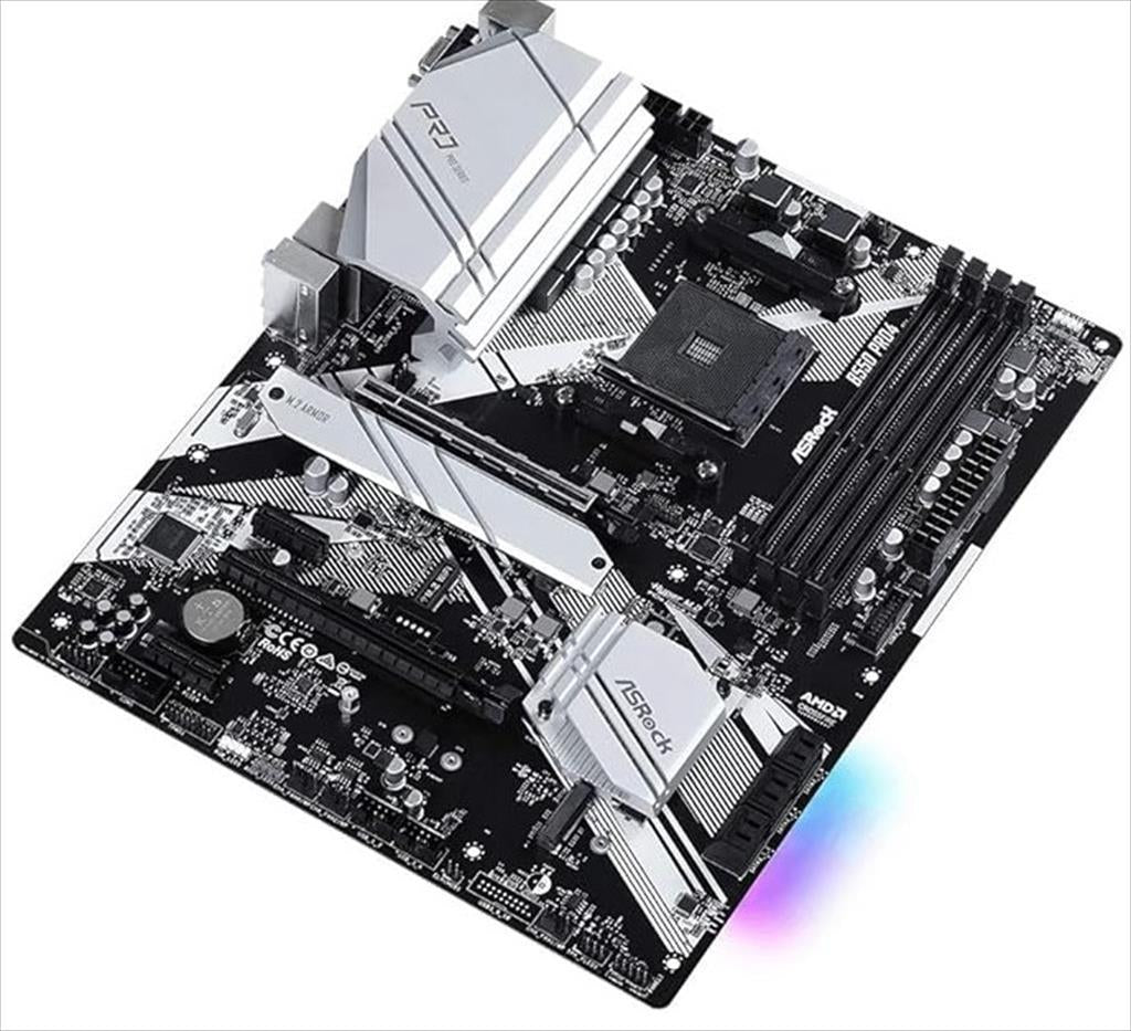 MB AM4 B550 PRO4 ASROCK 4xDDR4 4733+MHZ (OC), HDMI, VGA, 1xPCIex16 4.0, 1xPCIex16 3.0, 2xPCIex1 2xM.2, 6xSATAIII, 8xUSB 3.2Gen1, 7.1