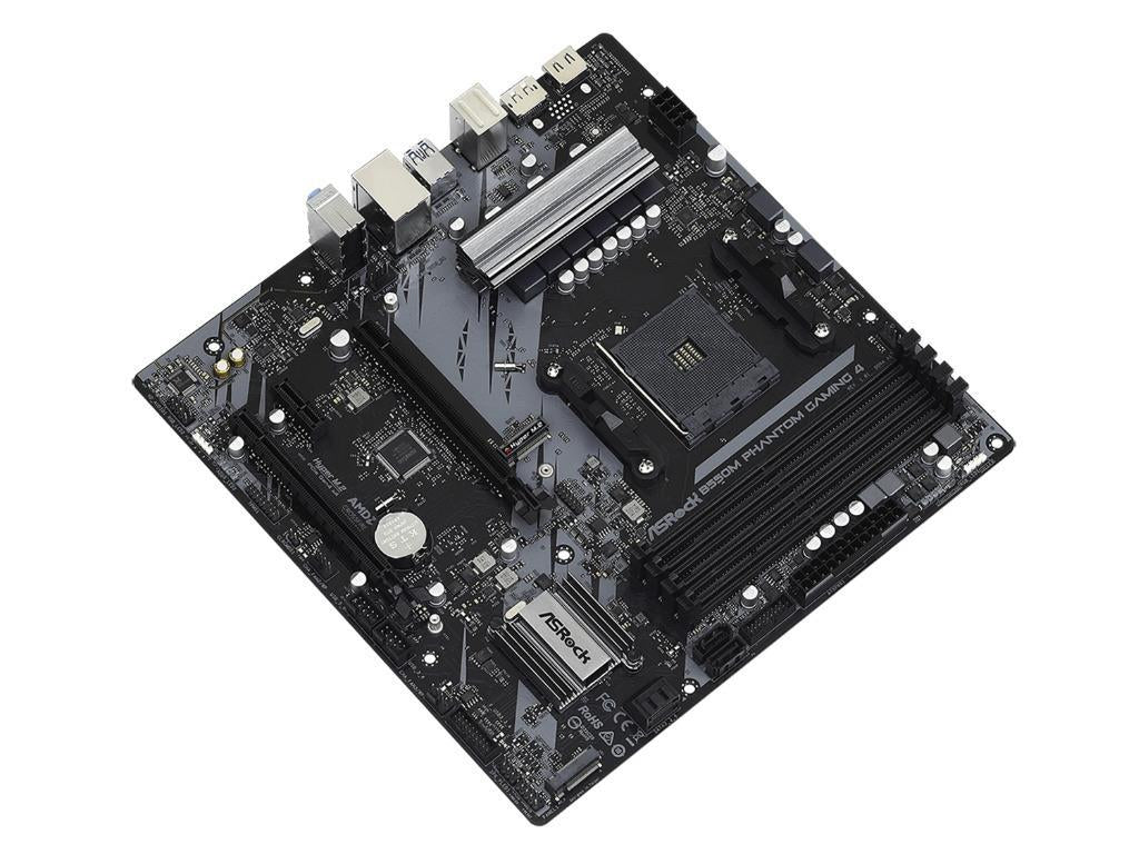 MB AM4 B550M Phantom Gaming 4 ASROCK 4xDDR4 4733Mhz(O.C), 1xPCIex16 4.0,1xPCIex16 3.0, 1xPCIex1, HDMI, DP, 4xSATAIII, 2xM.2, 8xUSB 3.2 Gen1