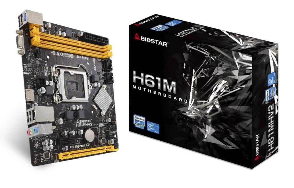 MB 1155 H61MHV2 BIOSTAR, 2xDDR3 1600MHz, VGA, HDMI, 1xPCIex16, 1xPCIex1, 4xSATAII, 4xUSB2.0