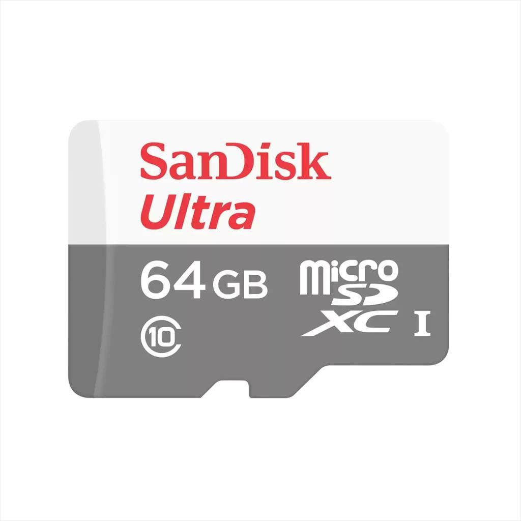 MEMORY CARD SANDISK MICRO-SDHC UHS-I 64GB ULTRA C10 100mb/s SDSQUNR-064G-GN3MN