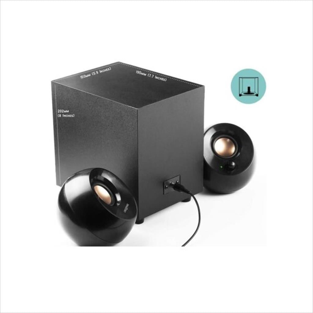 SPEAKERS 2.1 CREATIVE PEBBLE PLUS USB (8W)