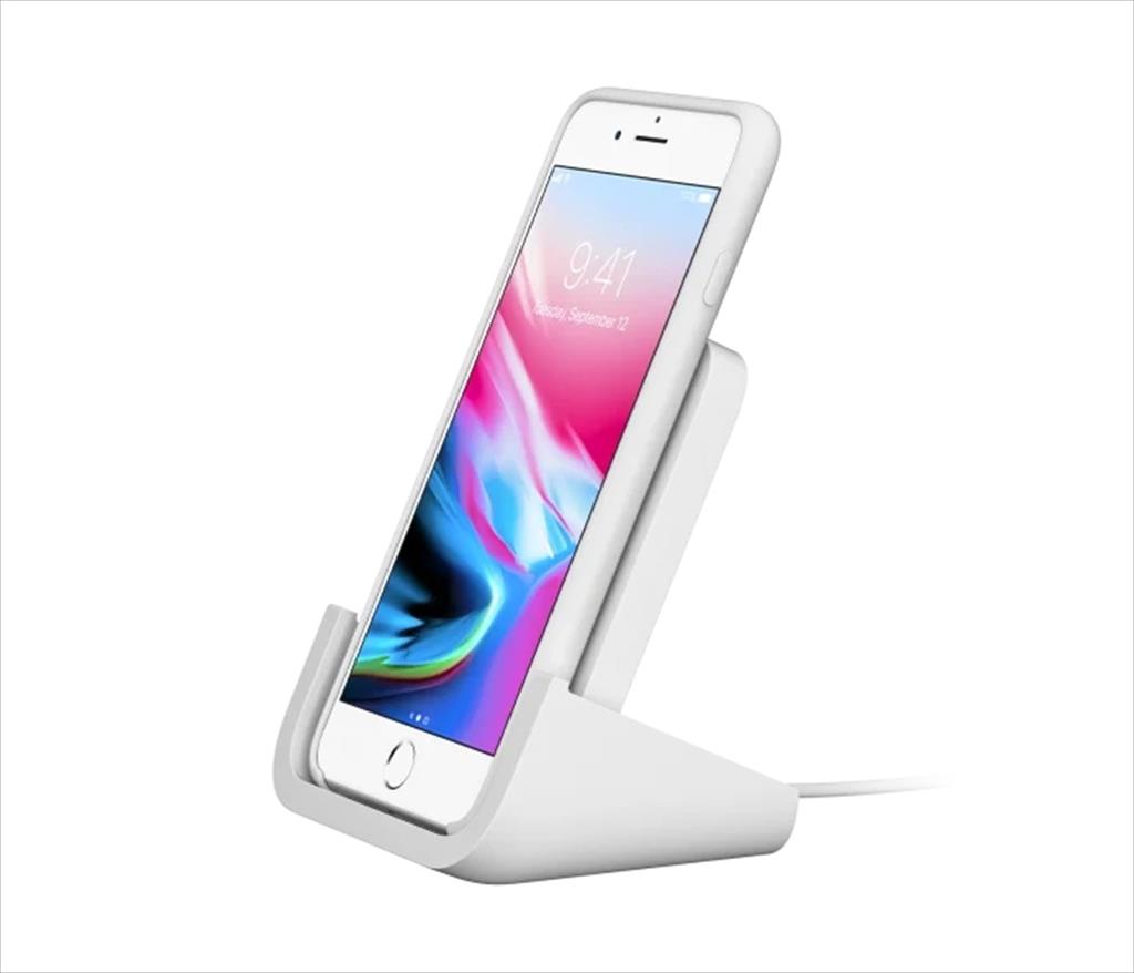 WIRELESS CHARGER LOGITECH POWERED FOR IPHONE 8 AND ABOVE ALSO WITH ANDROID QI-ENABLED PHONES, 939-001630