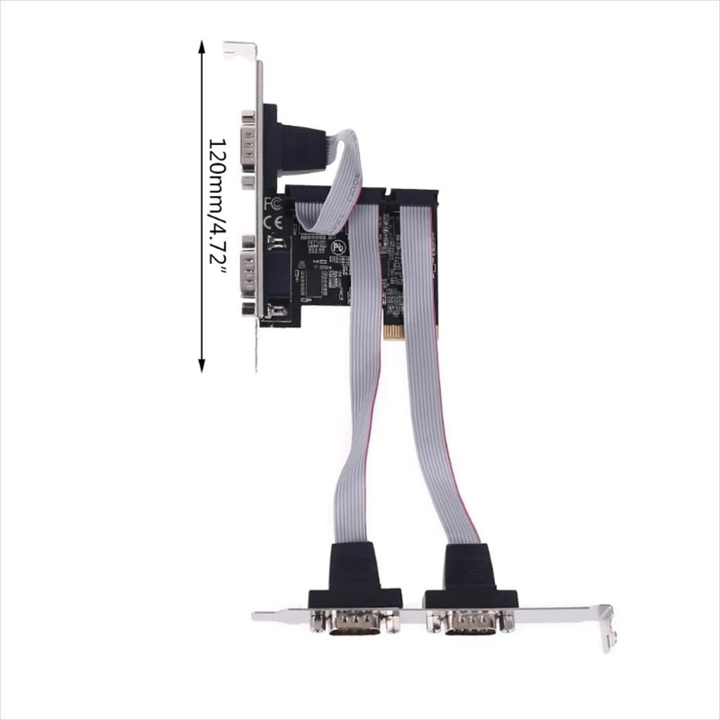 CONVERTOR PCI-E TO COM X4, TXB077, Chipset: mos99100, LP