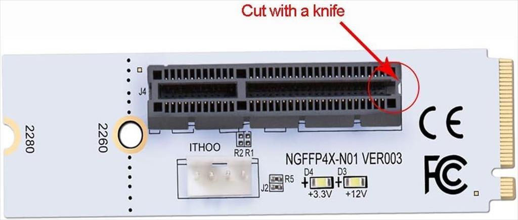 CONVERTOR M.2 NGFF TO PCI-E (x4) P-NGFF4X-N01 SATA
