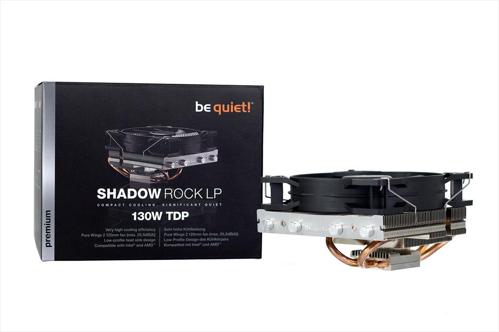 COOLERS CPU BE QUIET! SHADOW ROCK LP, Intel 1150/1151/1155/1156,1200, AMD AM2(+)/ AM3(+)/AM4/FM1/FM2 (+), TDP 130W, BK002