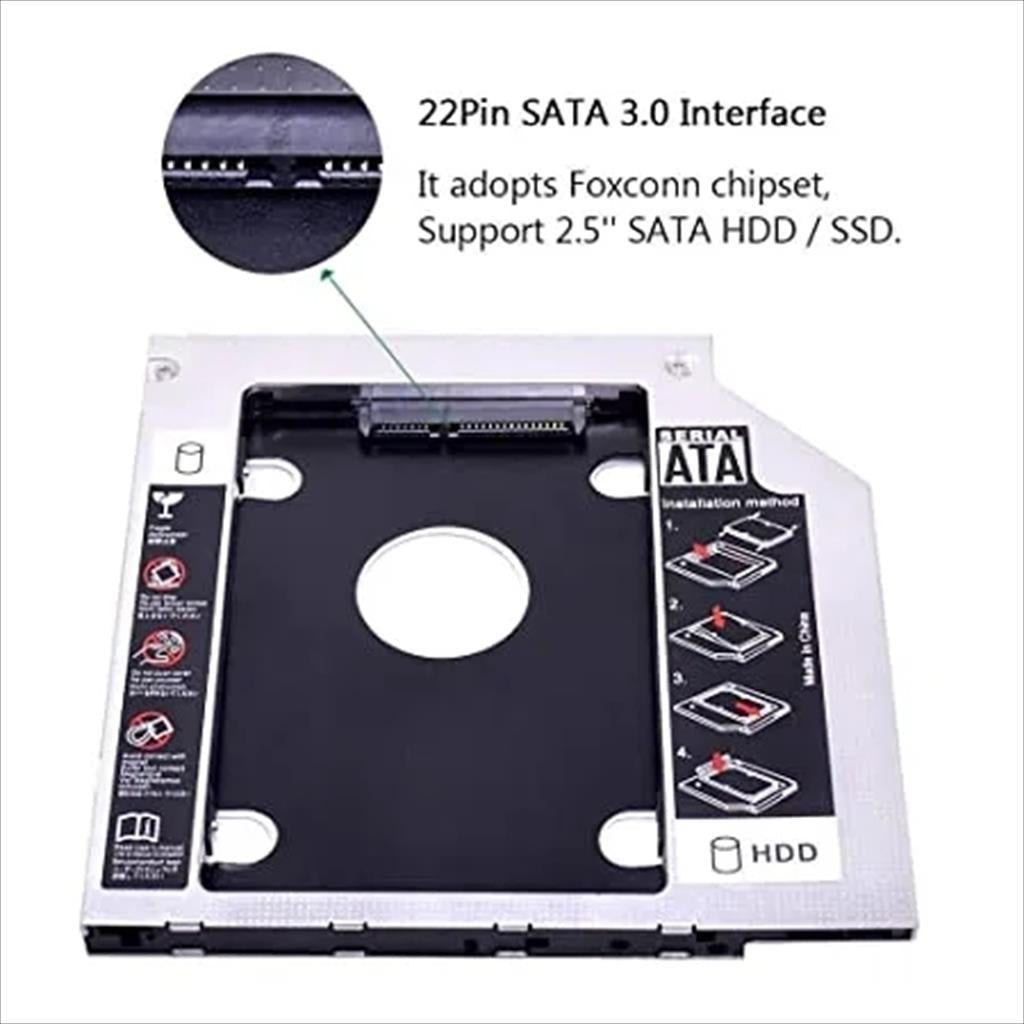CADDY SSD/HDD FOR ODD SLOT 9,5mm