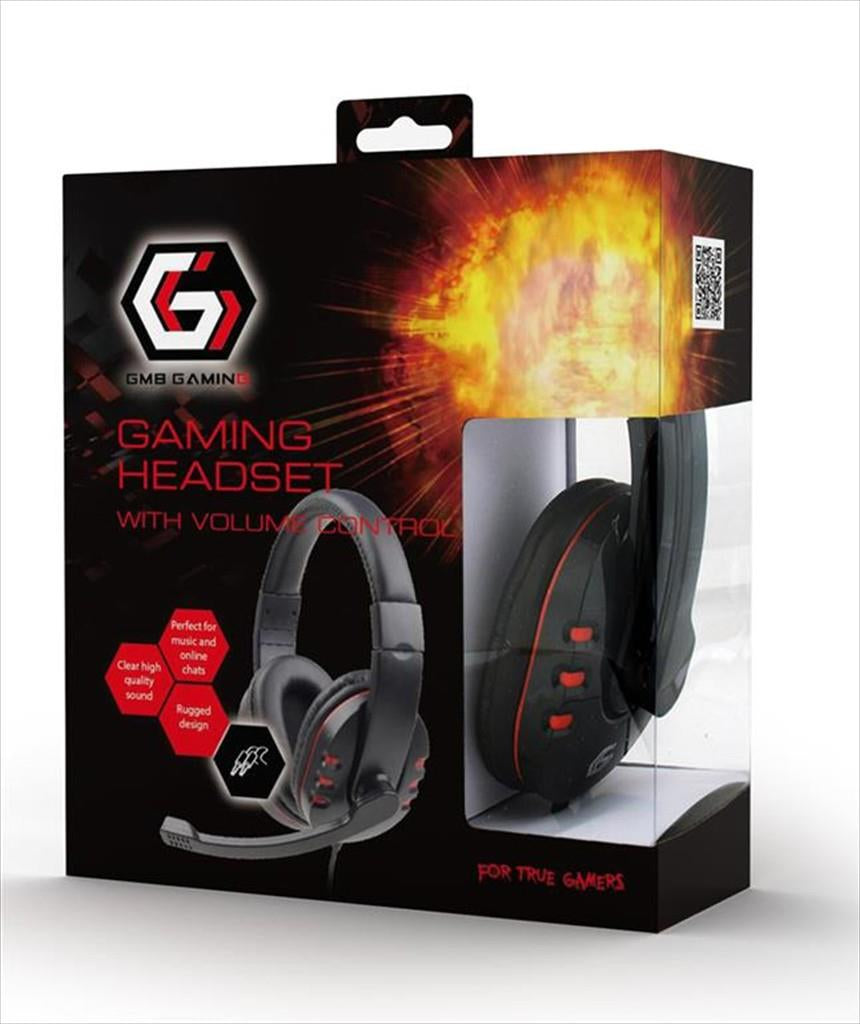 HEADPHONES GEMBIRD GHS-402 Gaming Glossy Black w/microphone