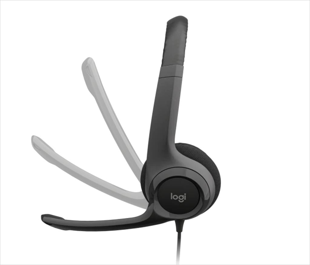 HEADPHONES LOGITECH H390 USB Black w/Microphone 981-000406