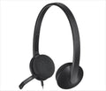 HEADPHONES LOGITECH H340 USB w/Microphone Black 981-000475
