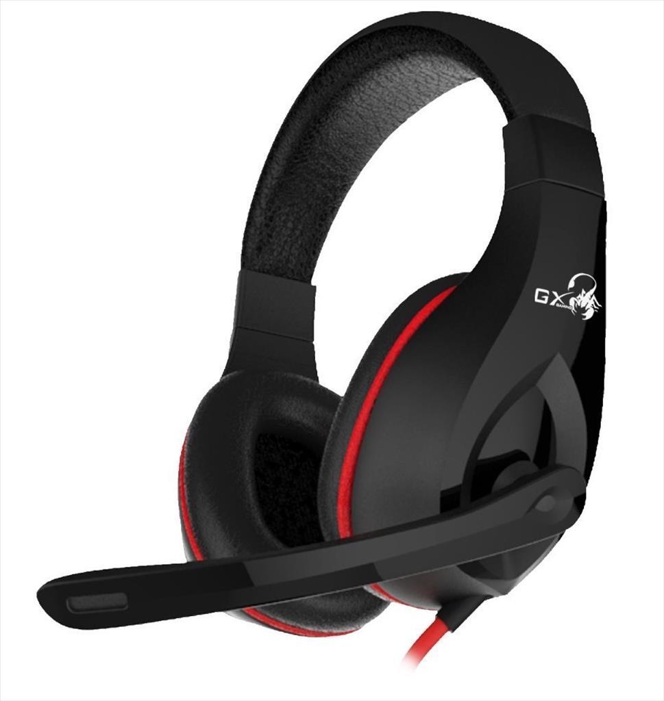 HEADPHONES GENIUS HS-G560 Black w/microphone, 2x3.5mm jack