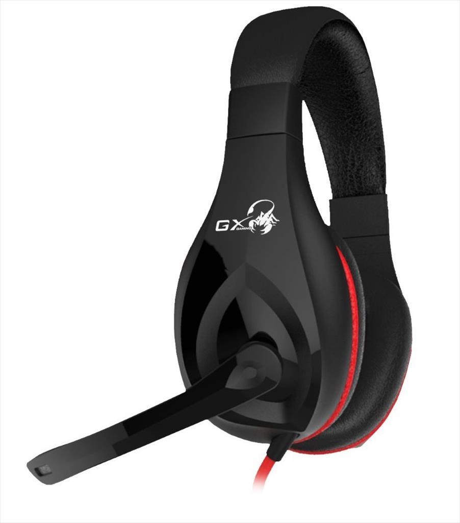 HEADPHONES GENIUS HS-G560 Black w/microphone, 2x3.5mm jack