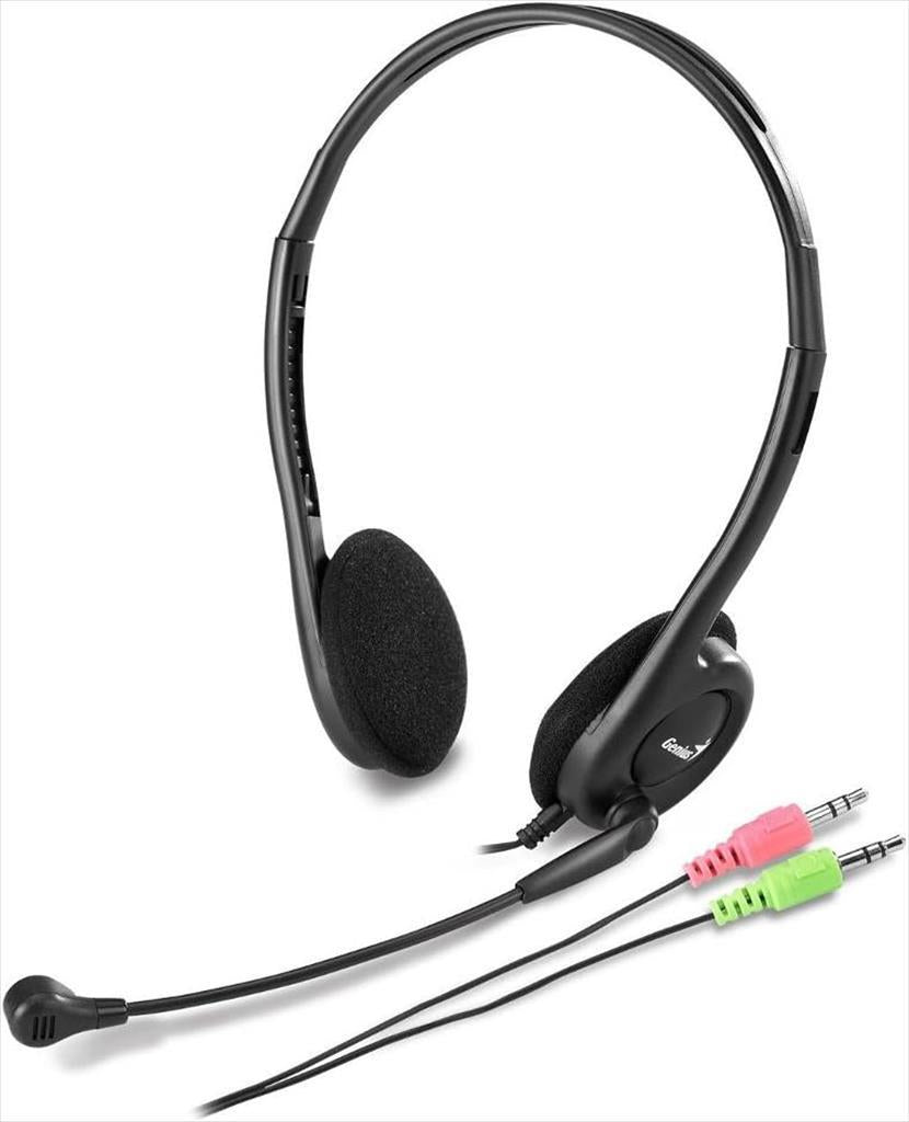 HEADPHONES GENIUS HS-200C w/microphone, 2x3.5mm jack