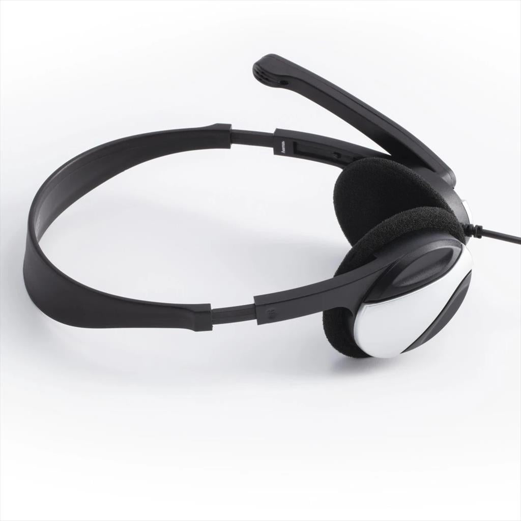 HEADPHONES HAMA HS-P100, w/microphone, 2x3,5mm, Black