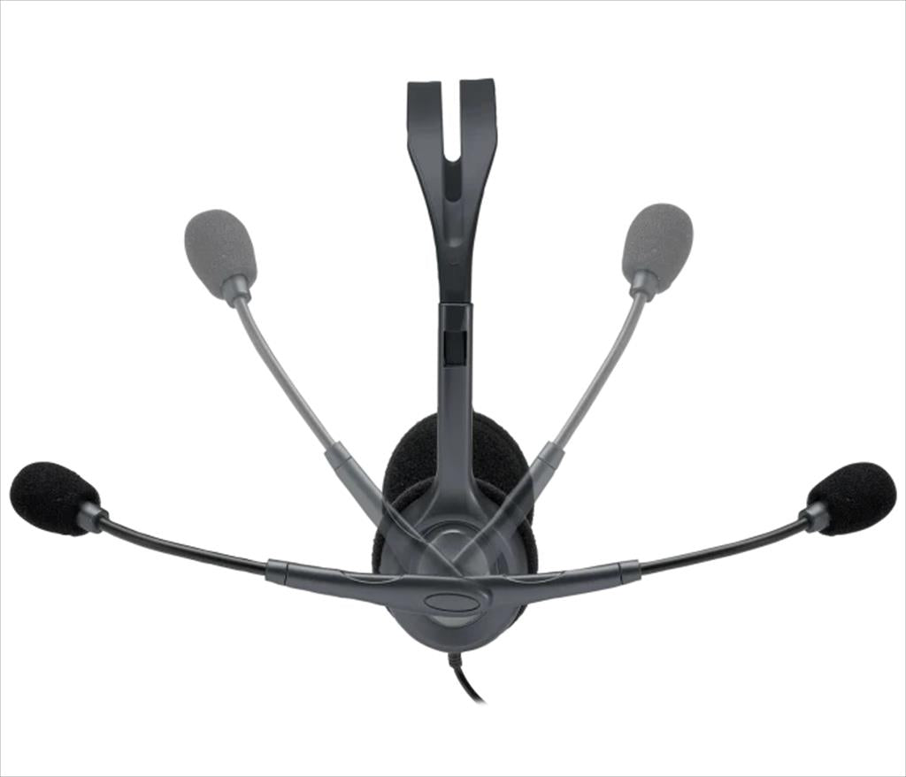 HEADPHONES LOGITECH H111 Black w/microphone 981-000593, 1x3.5mm