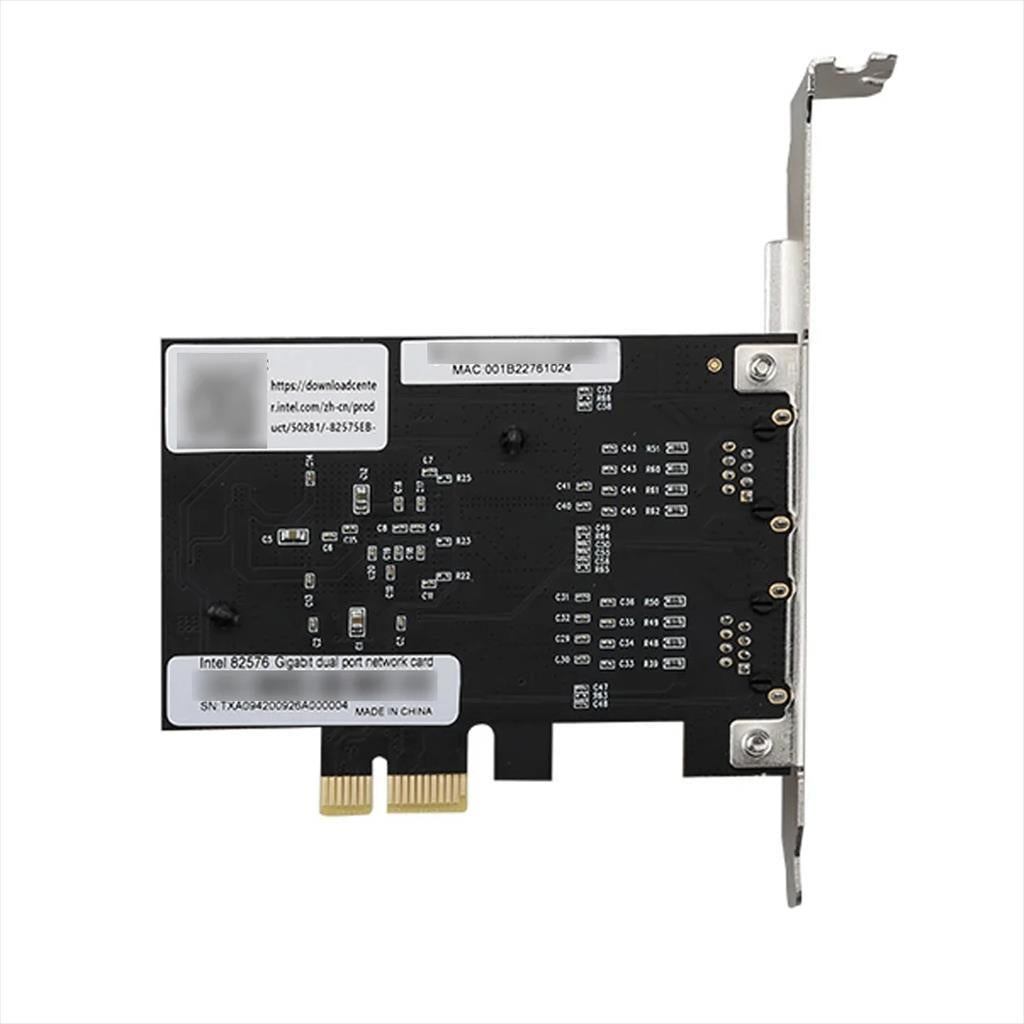 NET LAN PCIe 10/100/1000Mbs 2port server, DIEWU TXA094, Chipset: Intel 82575 & 6, LP