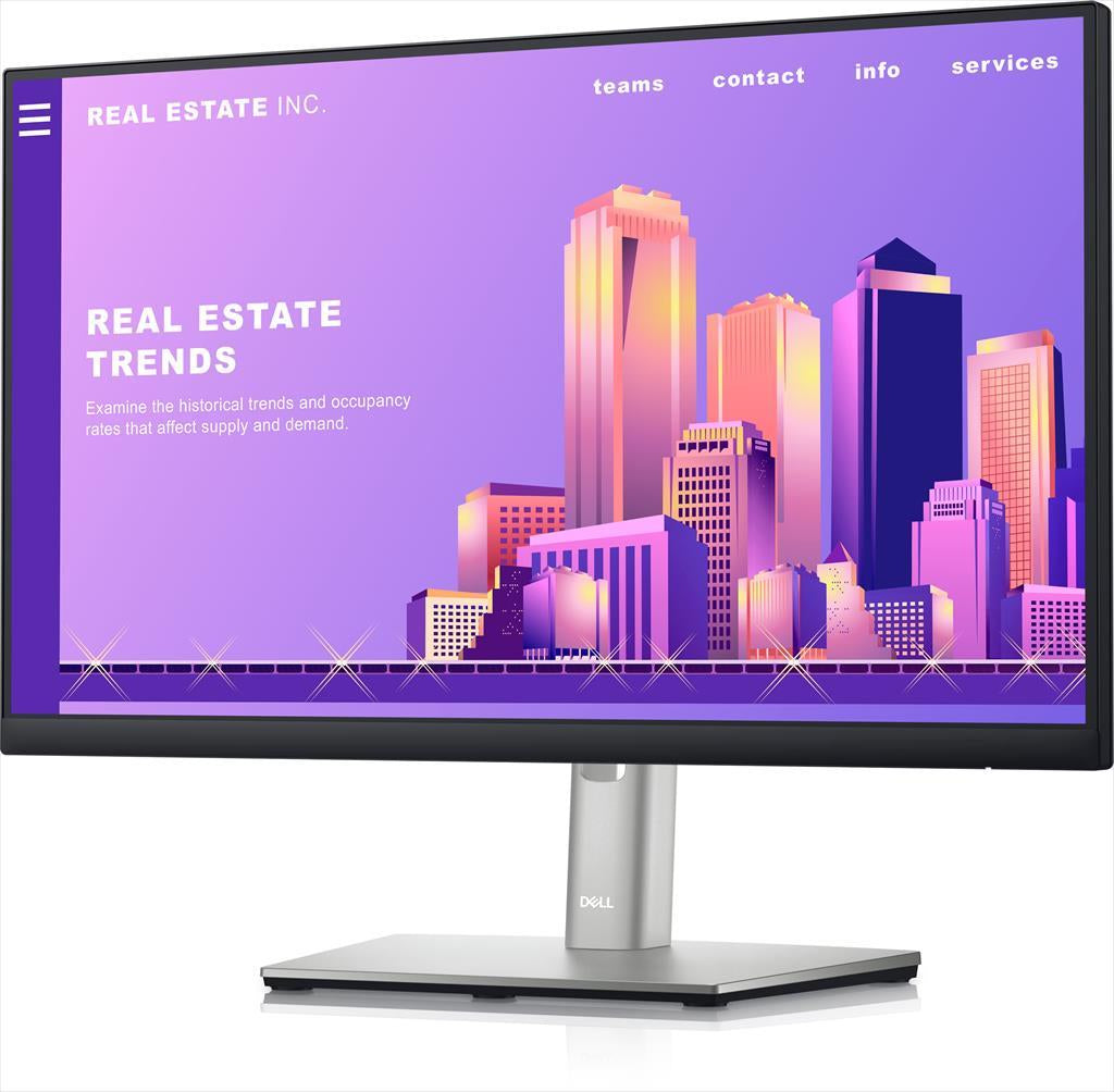 MONITOR 22" DELL P2222H, IPS, 1920 x 1080, 5ms, VGA, HDMI, DP, USB 3.2 Gen1 upstream, 4x USB 3.1 Gen 1 downstream