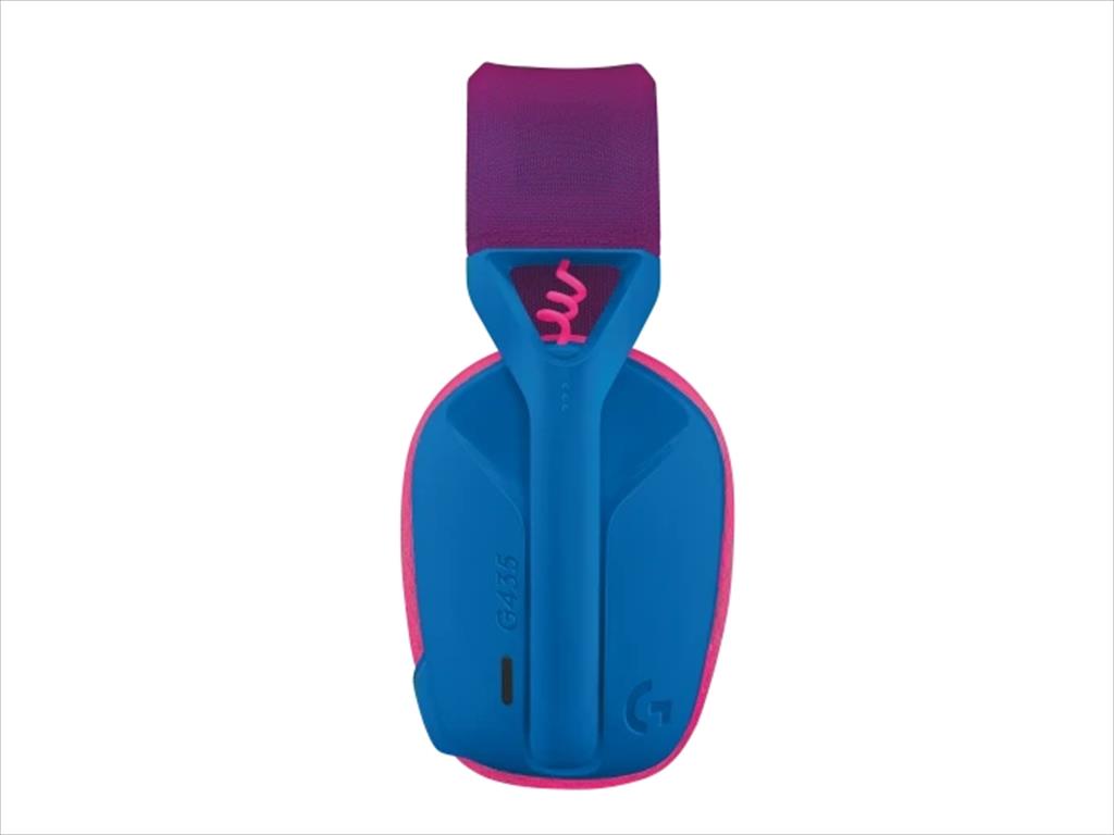 HEADPHONES LOGITECH Gaming-Headset G435 Wireless LIGHTSPEED/ Bluetooth w/microphone 981-001062, Blue And Raspberry