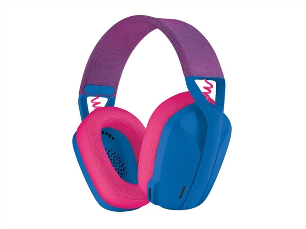 HEADPHONES LOGITECH Gaming-Headset G435 Wireless LIGHTSPEED/ Bluetooth w/microphone 981-001062, Blue And Raspberry