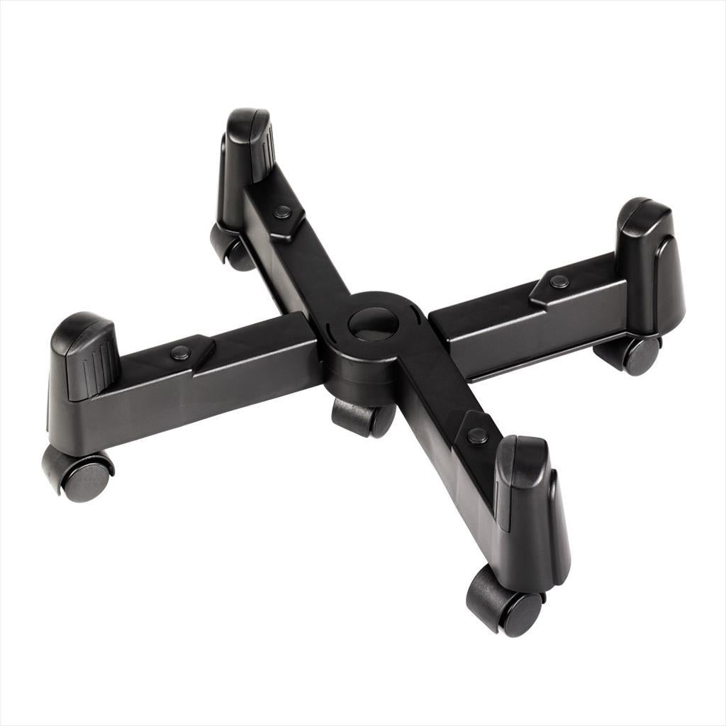 PC STAND HAMA X with wheels, 49310 black (up to 25.5cm width, 25kg weight)