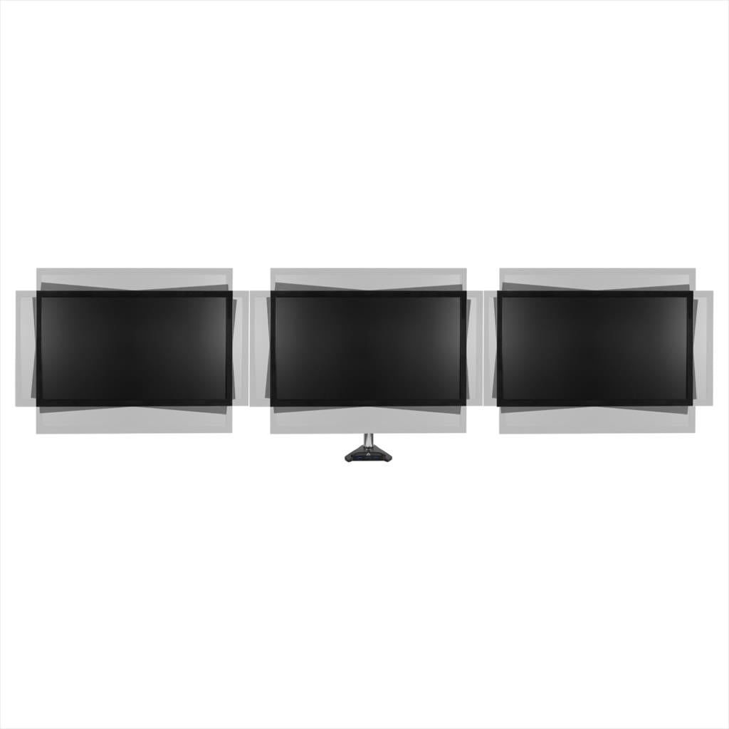 MONITOR STAND ARCTIC Z3 PRO (Gen 3),3 MONITORS,up to 32",VESA 100/75mm,Tilt,Swivel,Rotation,15kg per arm,w/4xUSB 3.1 Gen1 +MicroUSB Power, AEMNT00051A