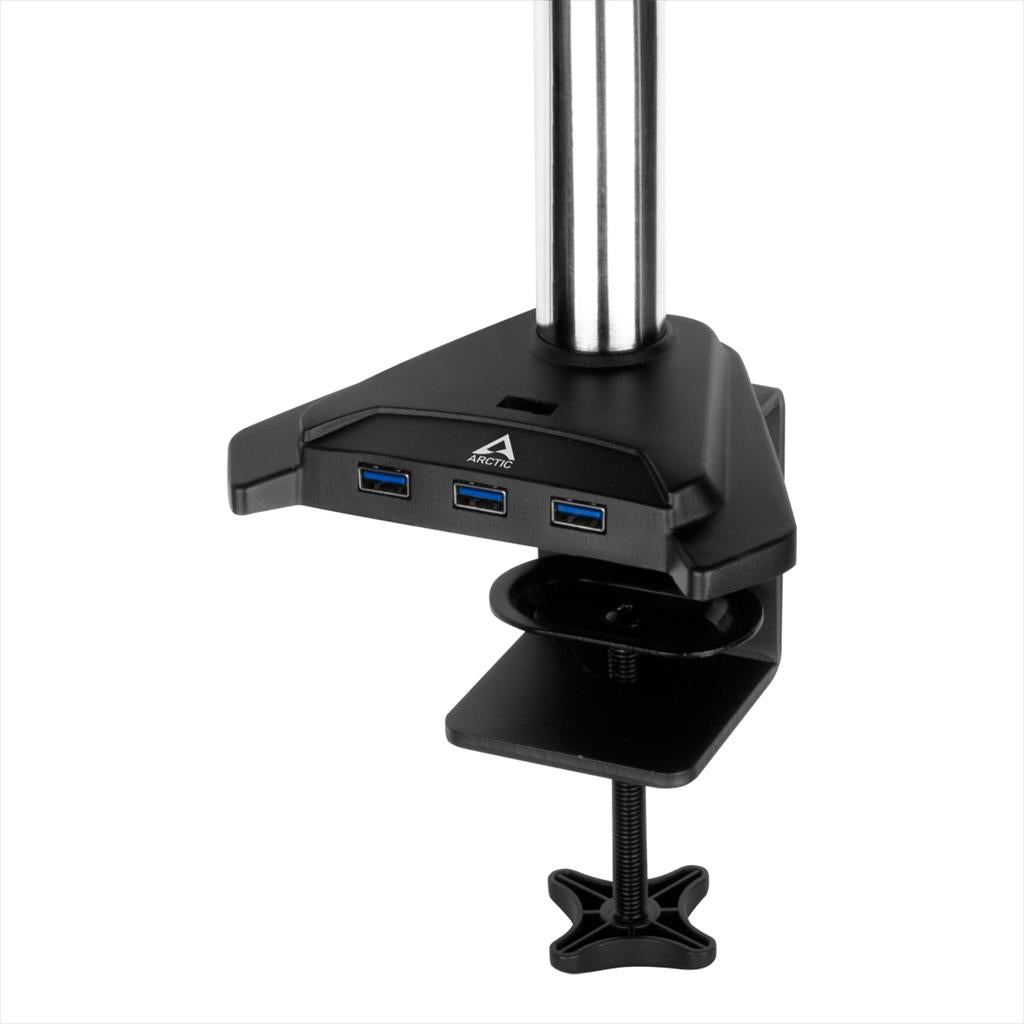 MONITOR STAND ARCTIC Z3 PRO (Gen 3),3 MONITORS,up to 32",VESA 100/75mm,Tilt,Swivel,Rotation,15kg per arm,w/4xUSB 3.1 Gen1 +MicroUSB Power, AEMNT00051A