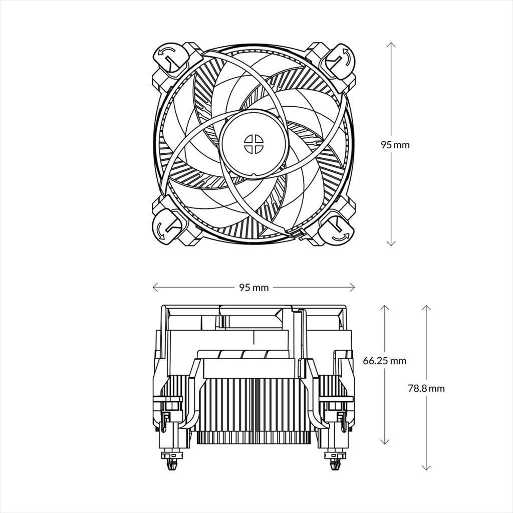 COOLERS CPU ARCTIC ALPINE 17, s.1700,  ACALP00040A