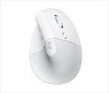 MOUSE WIRELESS LOGITECH LIFT VERTICAL ERGONOMIC OPTICAL w/ Bluetooth Logi Bolt, Off-White, 910-006475