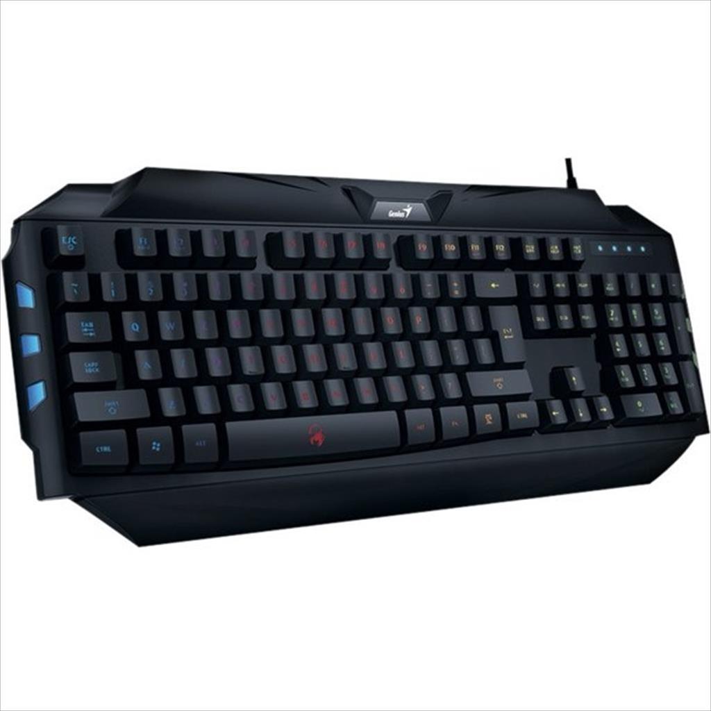 KEYBOARD WIRED USB GENIUS SCORPION K5 7-COLOR LED BACKLIT GAMING