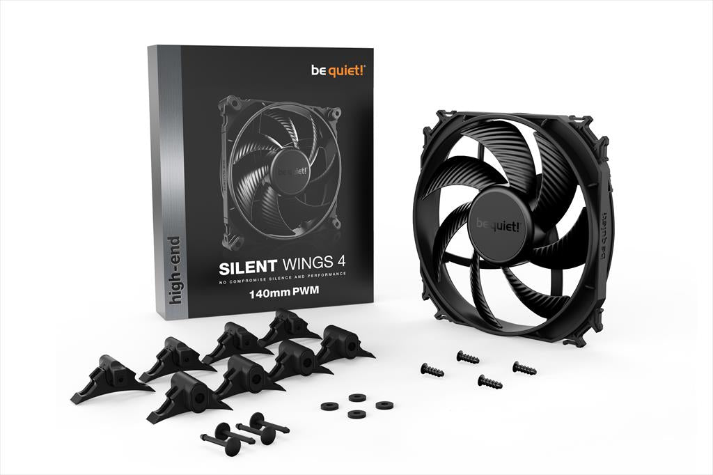 COOLERS CASE FAN 140mm BE QUIET! SILENT WINGS 4 PWM 1.100rpm DURABLE FLUID-DYNAMIC BEARING, BL096