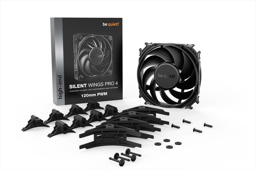 COOLERS CASE FAN 120mm BE QUIET! SILENT WINGS PRO 4 PWM 3.000rpm DURABLE FLUID-DYNAMIC BEARING, BL098