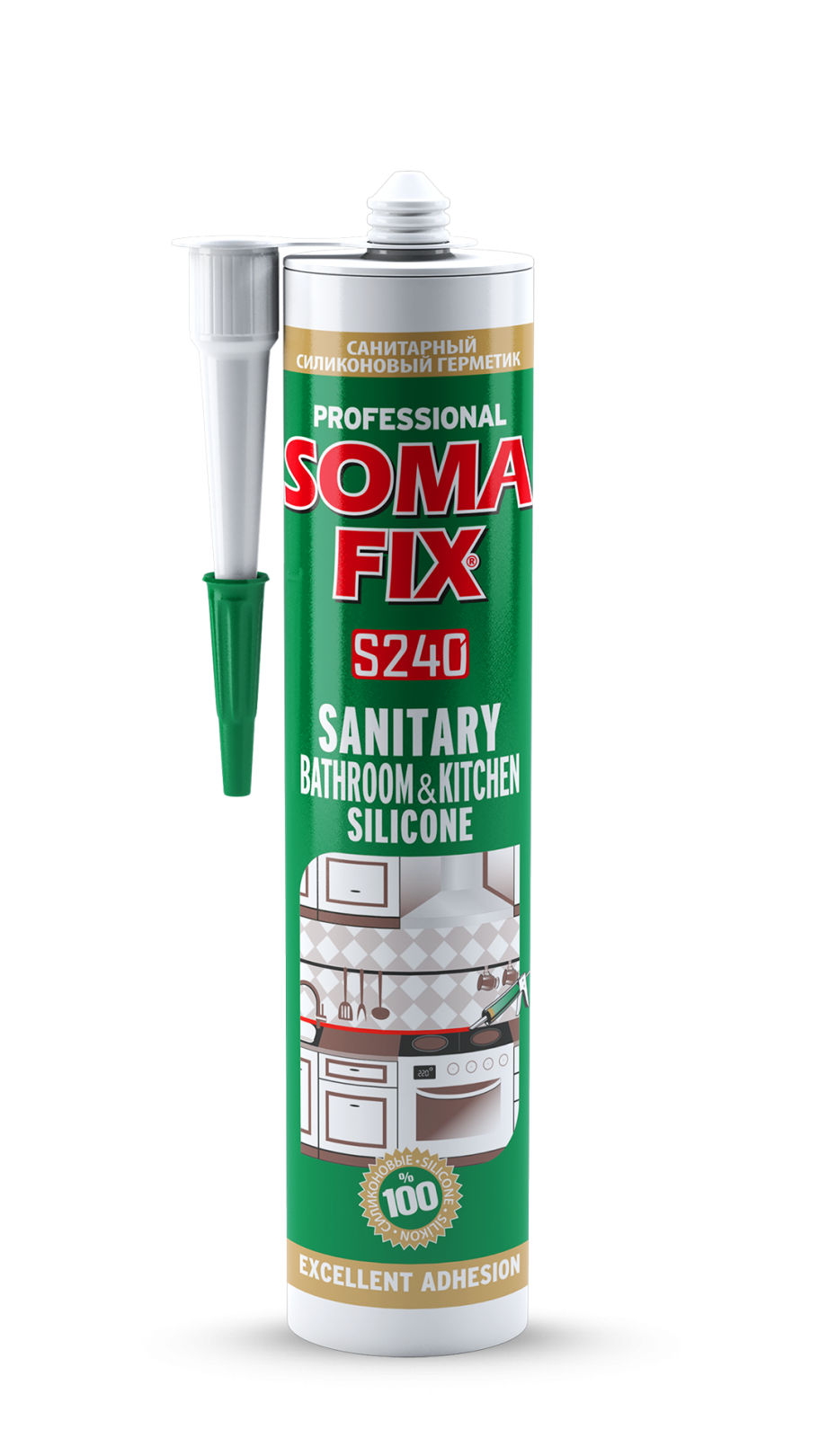 Силикон проѕирен SOMAFIX - S240
